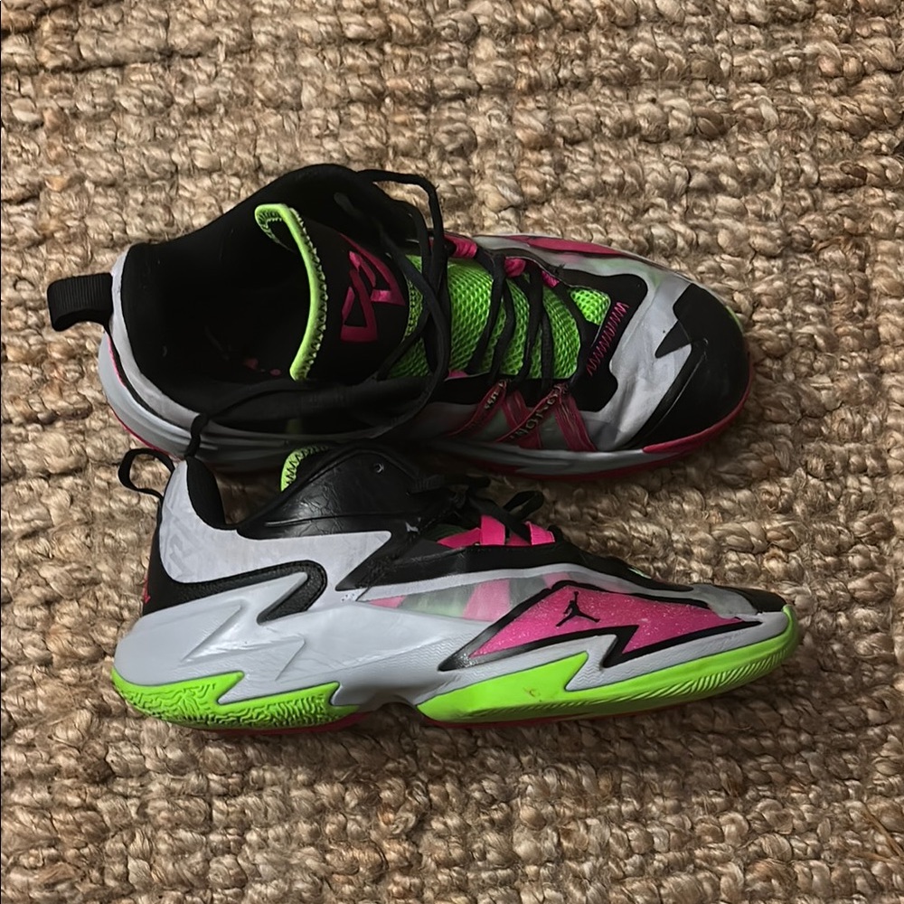 Men’s Pink and Green Athletic Shoes